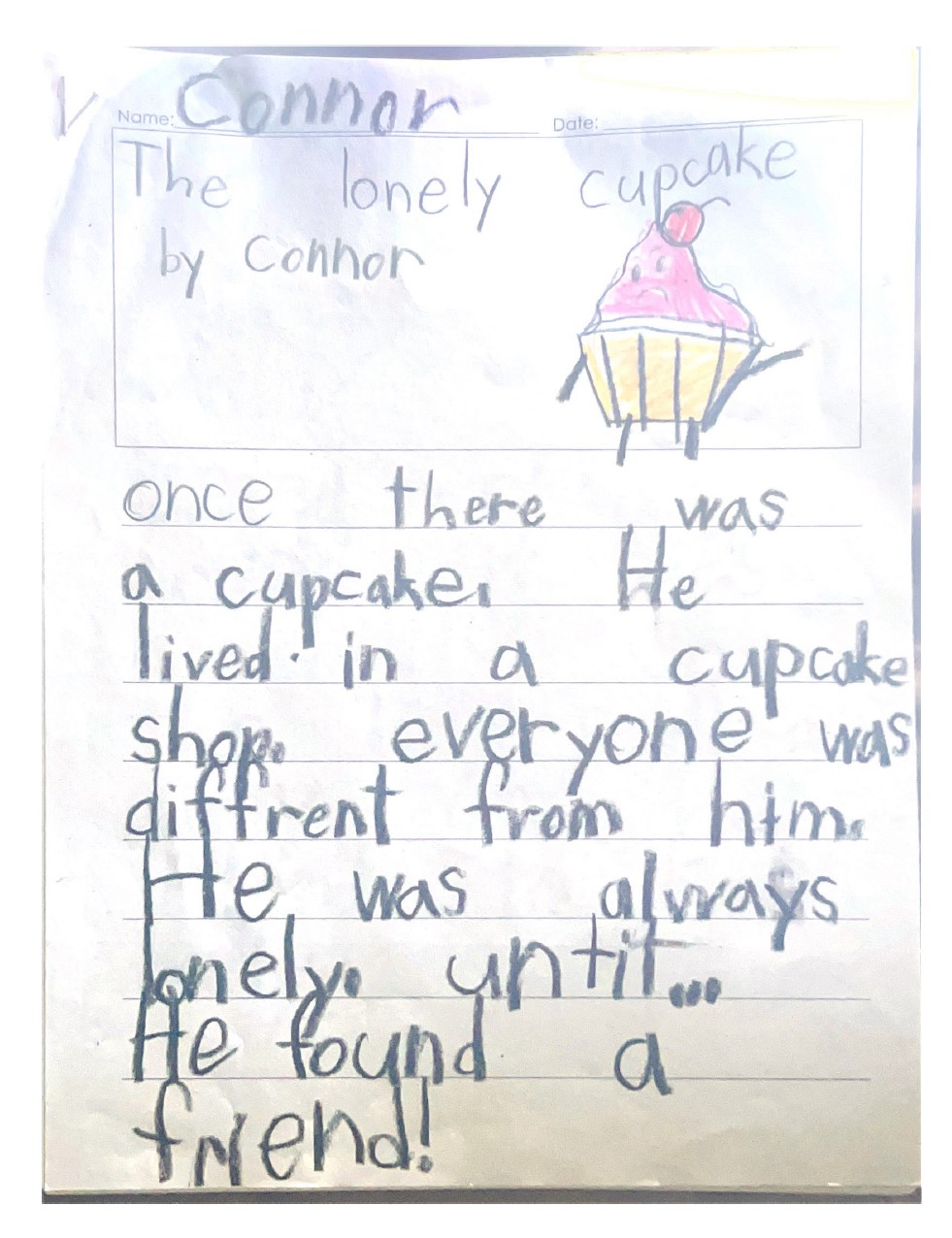 The lonely cupcake by Connor