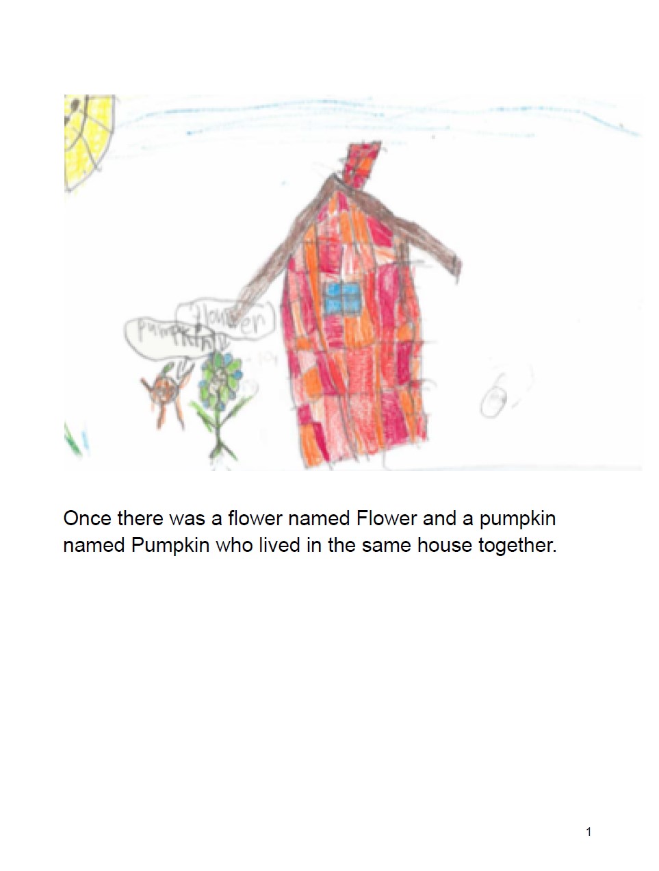 The Story of Pumpkin and Flower by Ethan T.