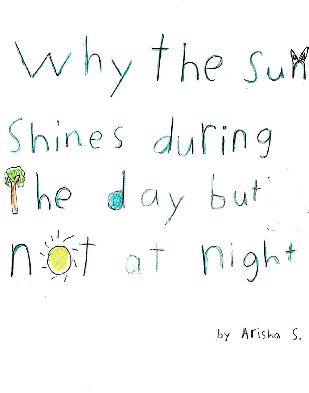 Why the Sun shines during the day but not at night by Arisha S.