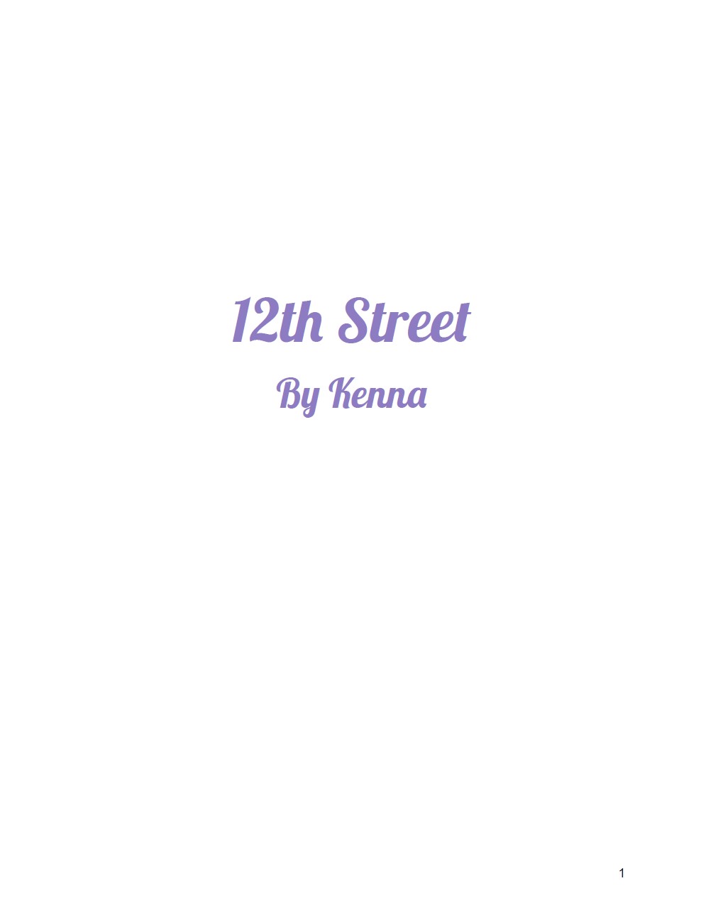 12th Street by Kenna S.