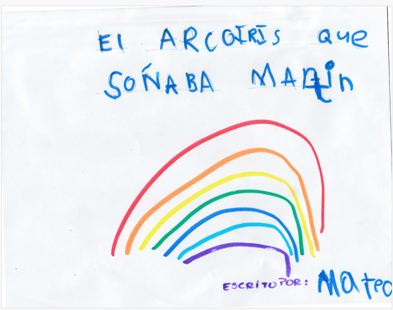 El arcoiris que soñaba Martin by Mateo T.