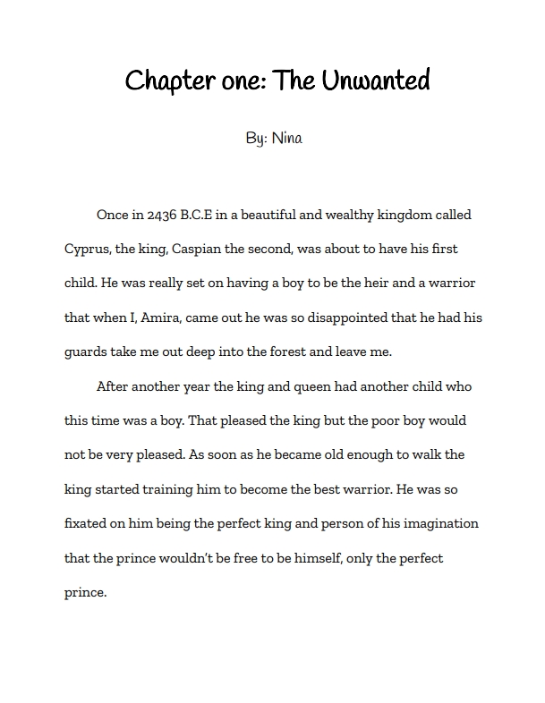 Chapter One: The Unwanted by Nina M.
