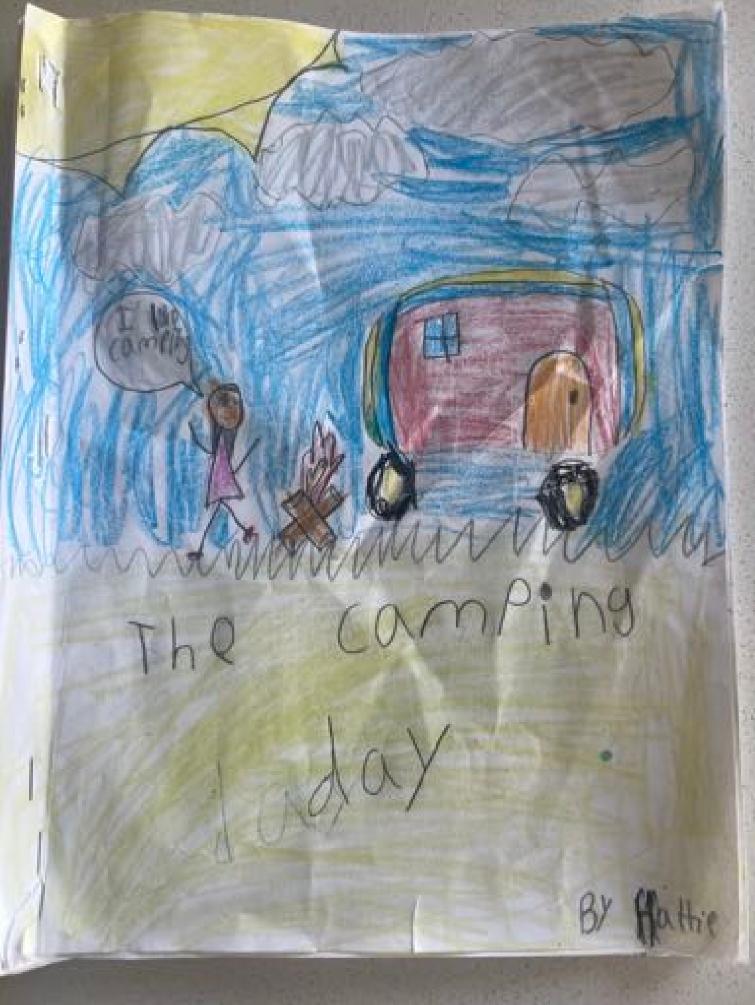 The Camping Day by Hattie W.