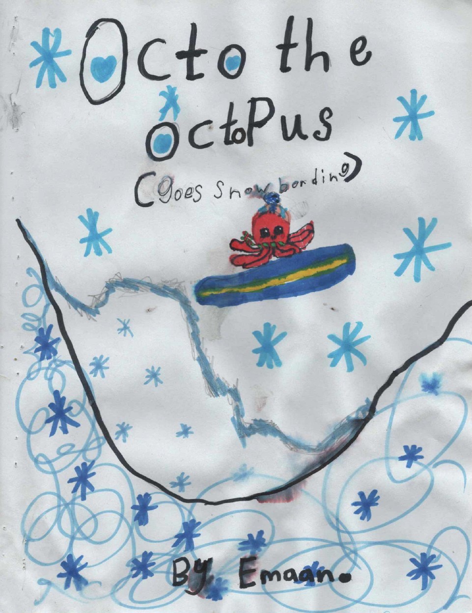 Octo the Octopus – Goes Snowboarding by Emaan R.