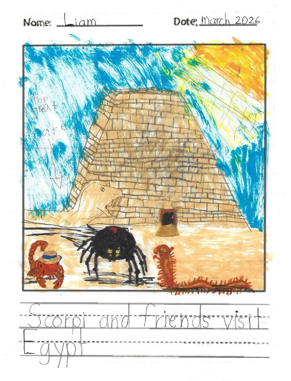 Scorpi and friends visit Egypt by Liam H.