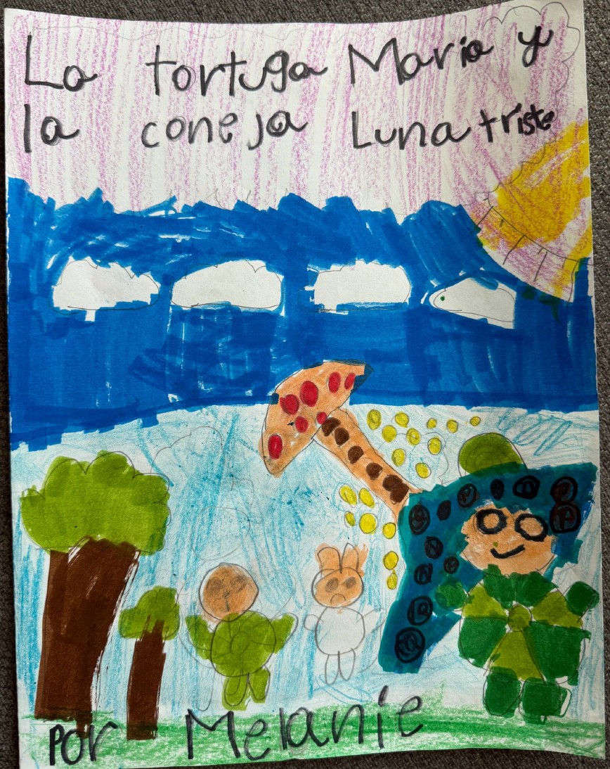 La tortuga María y la coneja Luna triste by Melanie BA.