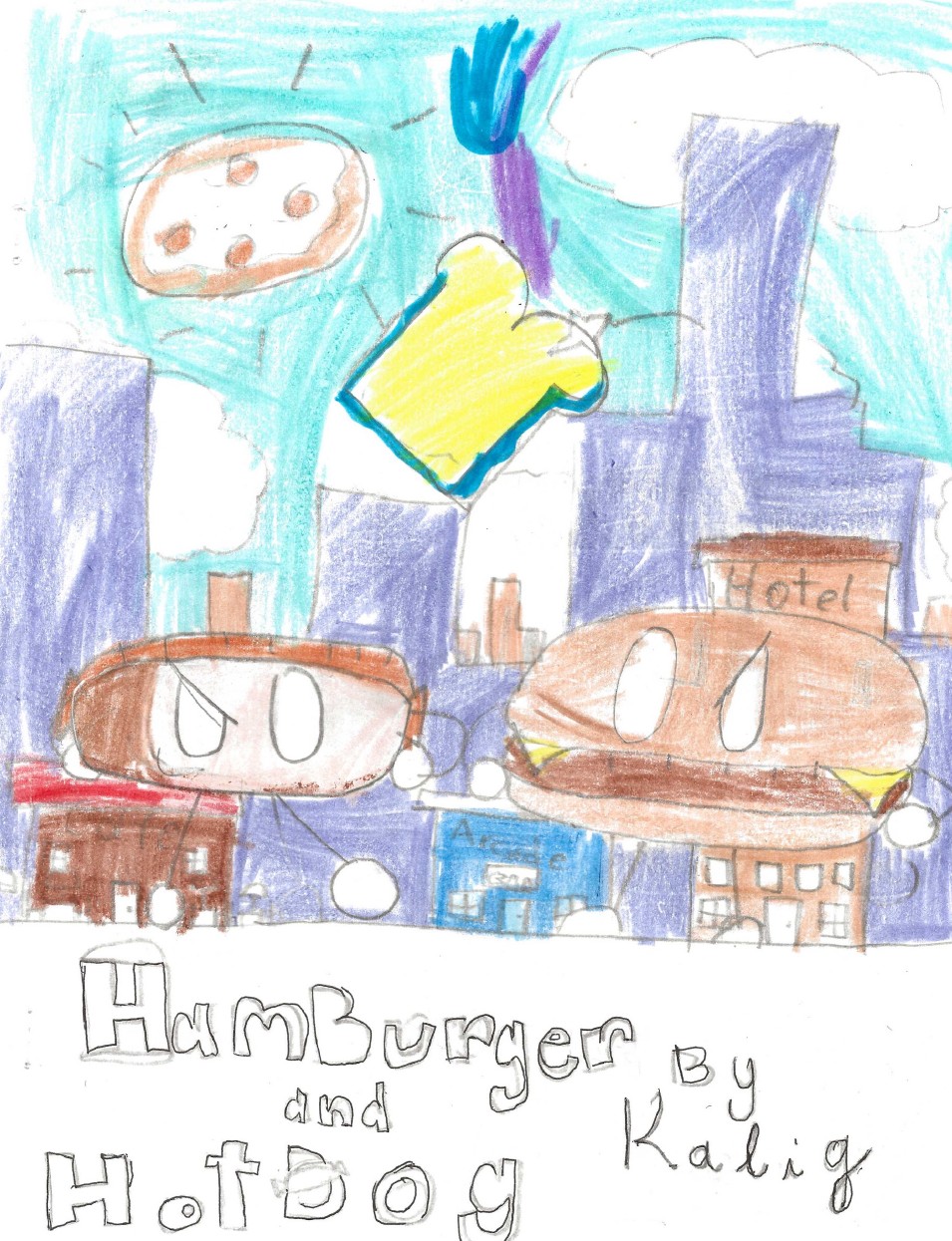 Hamburger and Hot Dog by Kaliq E.