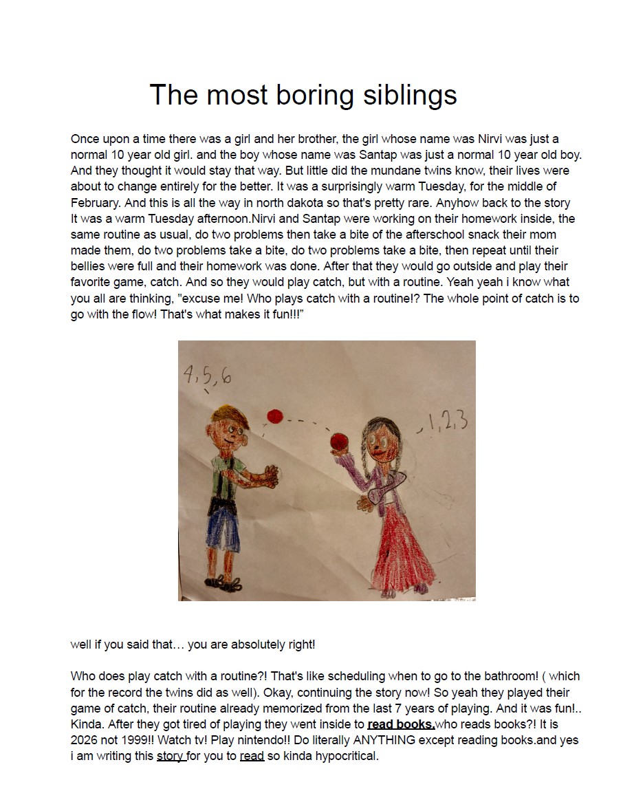 The Most Boring Siblings by Aria W.