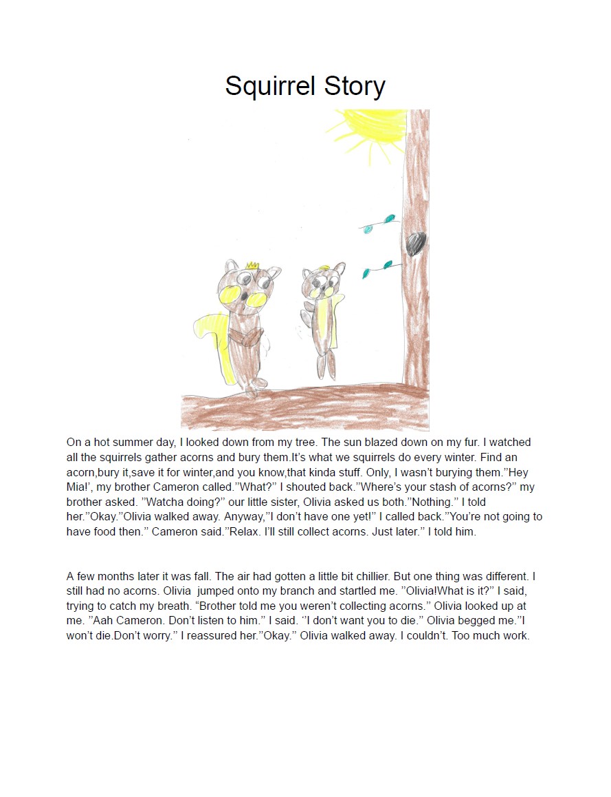 Squirrel Story by Avonlea S.