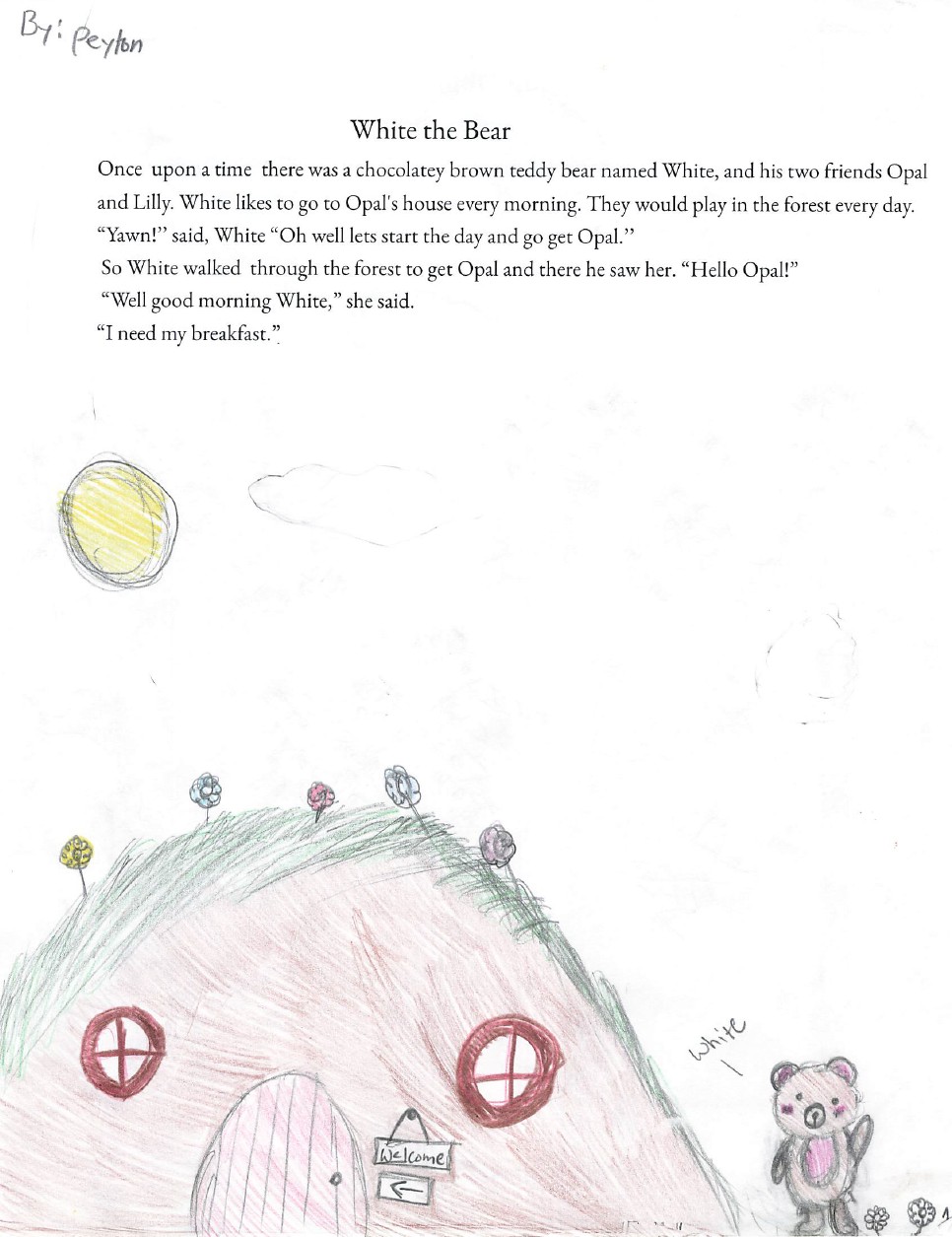 “White the Bear” by Peyton M.