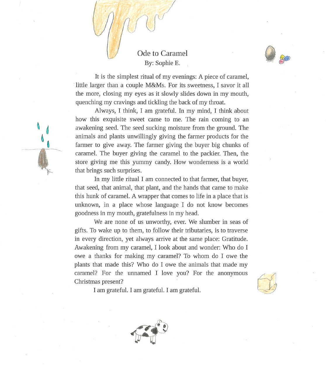 Ode to Caramel by Sophie E.