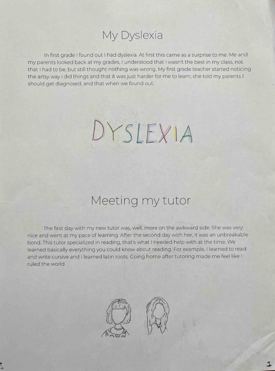 My Dyslexia by Vera M.