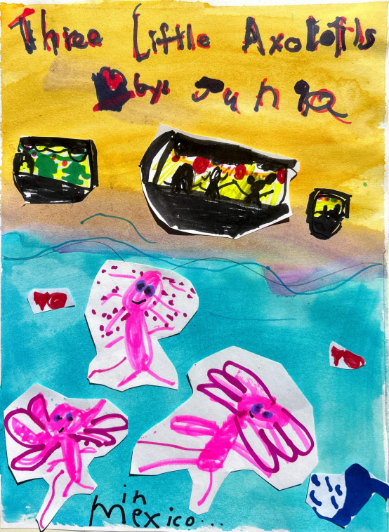 Three Little Axolotls by Junia C.